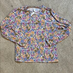 Roxy Multicolor Floral Long Sleeve Top